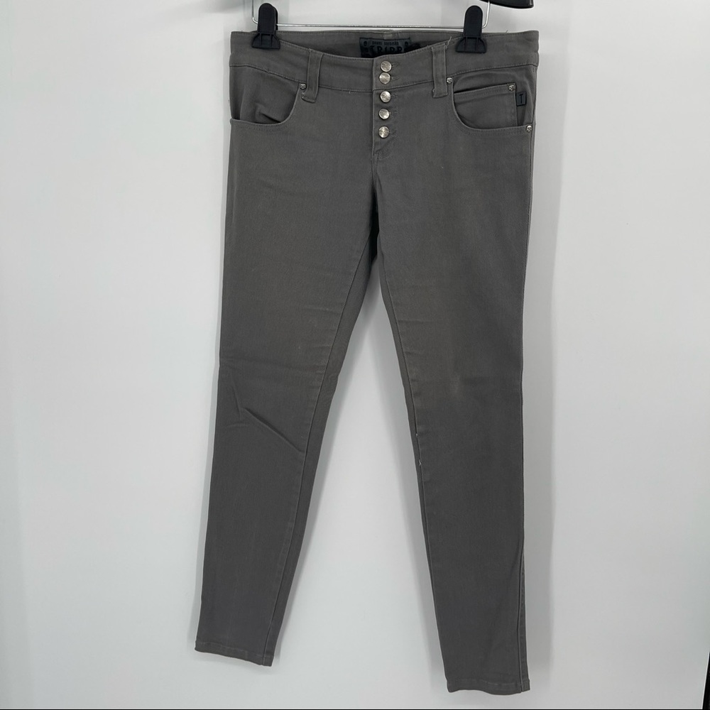 Tripp NYC Gray Low Rise Button Fly Skinny Jeans​ - Picture 13 of 13